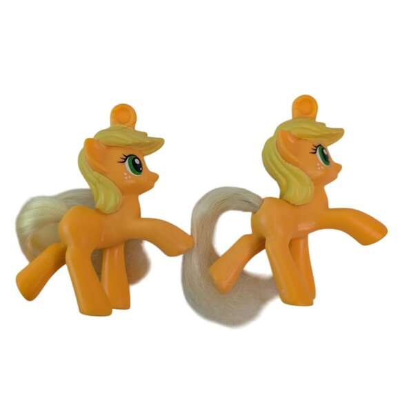 My Little Pony Toy Figures Lot of 8 Rainbow Dash Apple Jack Cheerilee Beachberry - Picture 7 of 9